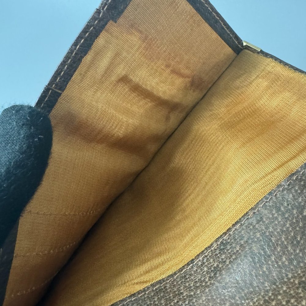 Authentic Vintage Gucci 60-70's Bi-fold Brown Leather Long Wallet - Picture 11 of 15